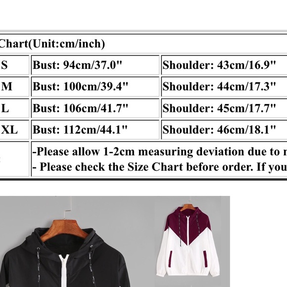 Burgundy & White Athletic Fashion Windbreaker - Picture 3 of 8